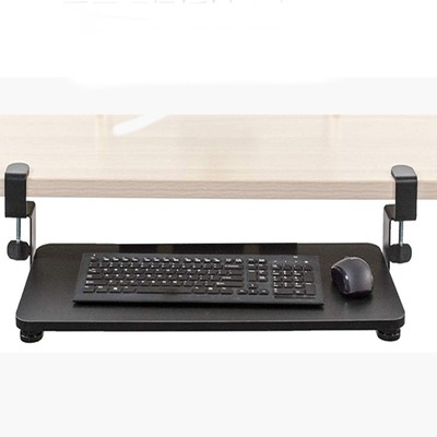 Keyboard Sliding Tray Punch Free Keyboard Stand Drawer Adjustable Height Compute