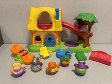 11pc Vintage PLAYSKOOL Weebles Storybook World Adventure Cottage GOLDILOCKS 2005