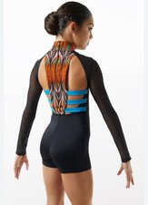 Weissman Adult Small Acro Costume Tribal Multi Colored bodysuit Native American