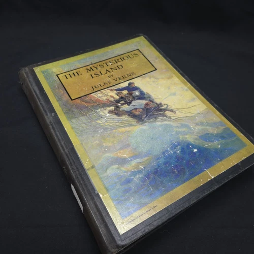 The Mysterious Island 1936 Jules Verne Hardcover Book Wyeth Illustrations 