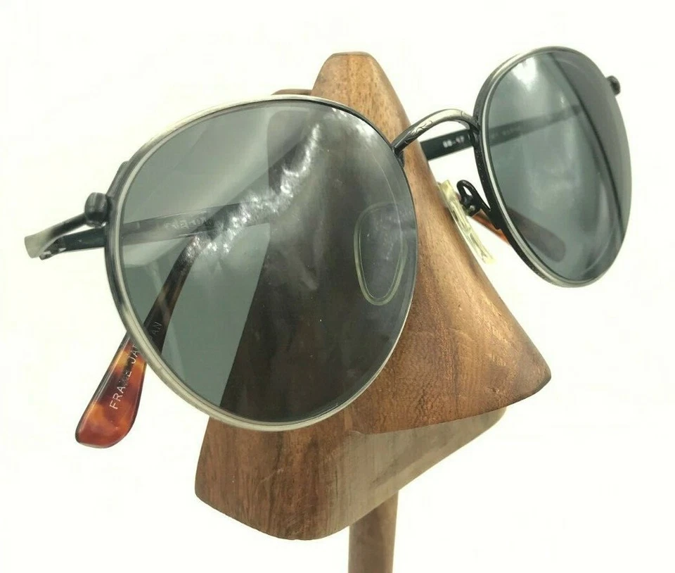 Gafas de sol redondas de metal marino peltre Bugle Boy BB-57 de colección marcos Japón Foto 2 de 4