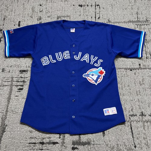 RARE! AUTHENTIC VINTAGE TORONTO BLUE JAYS BLANK JERSEY RUSSELL 48 XL   RETRO - Picture 1 of 23