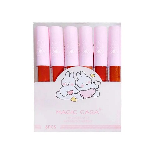 Cute Rabbit Lip Glaze Lip Stain Set Waterproof Long-lasting Lip Gloss& - Picture 5 of 16