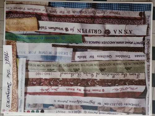 charm packs 5 x5 40 PCs. Tones Of Brown. Assorted Name Brand Designers - Picture 2 of 3