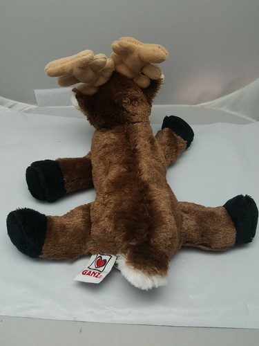 Ganz Webkinz Reindeer Brown Christmas Plush Stuffed Animal HM137 No Code 9" - Picture 4 of 9