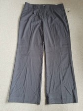 NWT Womens Pants-LIZ CLAIBORNE-gray rayon stretch "Trouser"-16