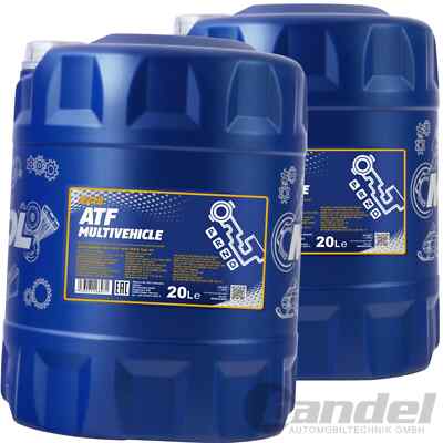 2x 20L MANNOL GETRIEBEÖL ATF ÖL 8218 MULTIVEHICLE passend für JWS 3309 ASIN