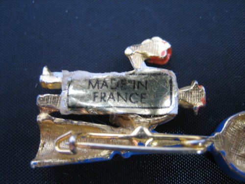 Insignia pin metal vintage hecha a mano en Francia - Imagen 6 de 6