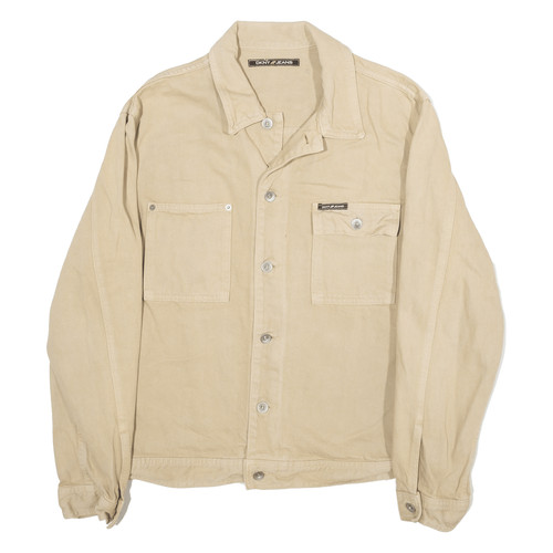 DKNY Jeans Mens Denim Jacket Beige M