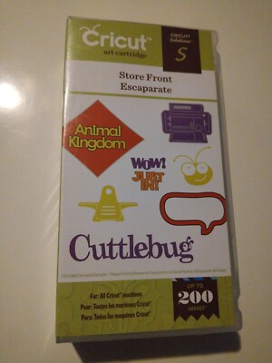 EC Cricut ~STORE FRONT Cuttlebug~ Complete~ Cartridge 