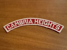 BSA, 1950’s Cambria Heights (Queens, NY), Red & White Community Half Strip (RWS)