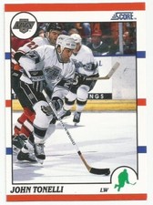 JOHN TONELLI 1990-91 SCORE CARD NEAR MINT CONDITION