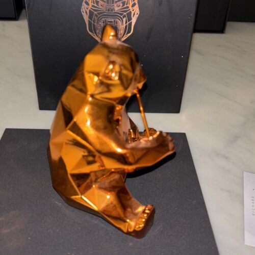 Statue Richard ORLINSKI Le soldes Panda Orange Chromée Avec Boîte Et Certificat