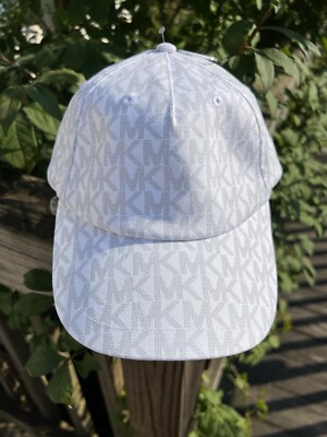 NEW $68 MICHAEL KORS Women's Baseball Hat Size OS Optic White MK