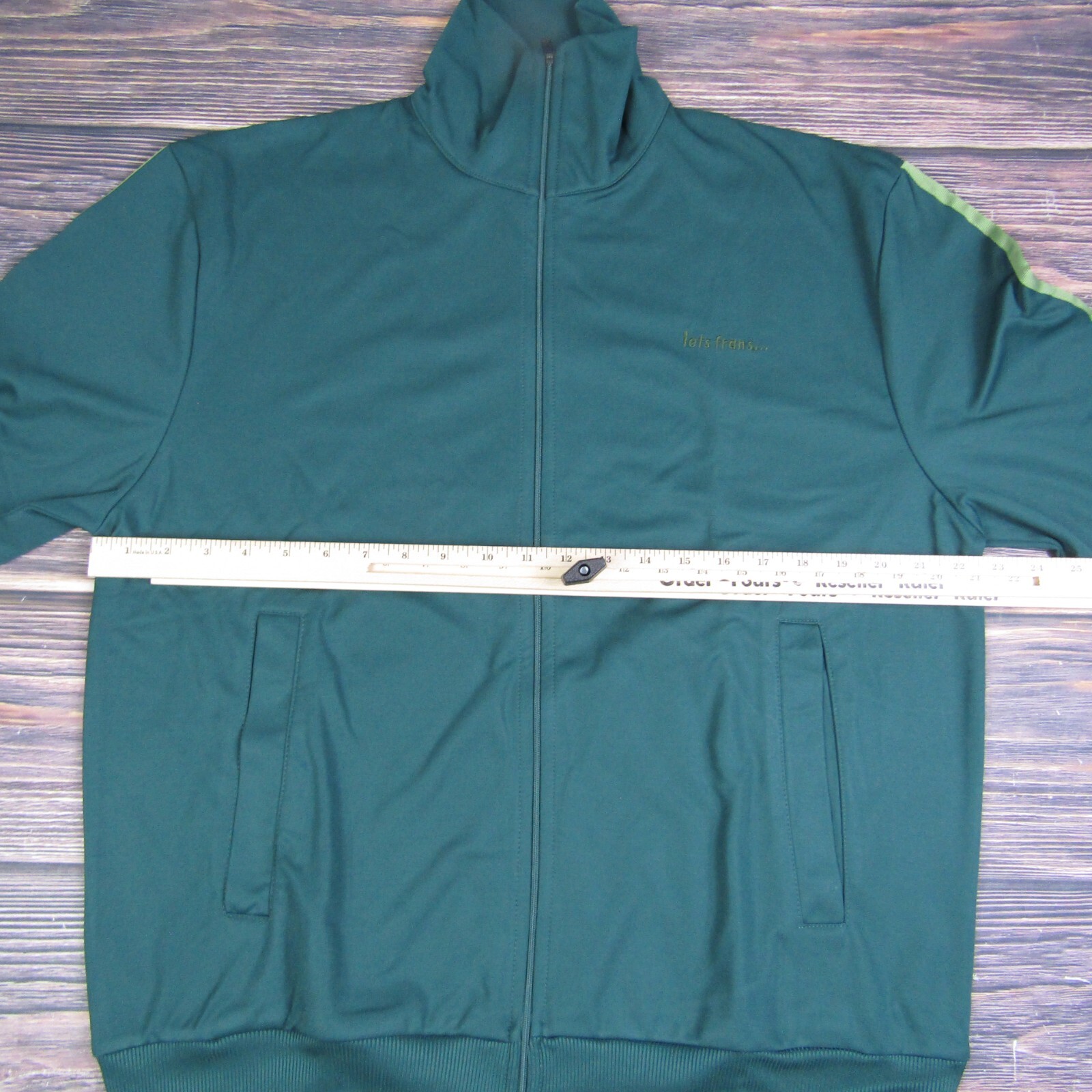 Urban Outfitters Iets Frans NEW Mens Green Small Track Jacket Athletic image 4