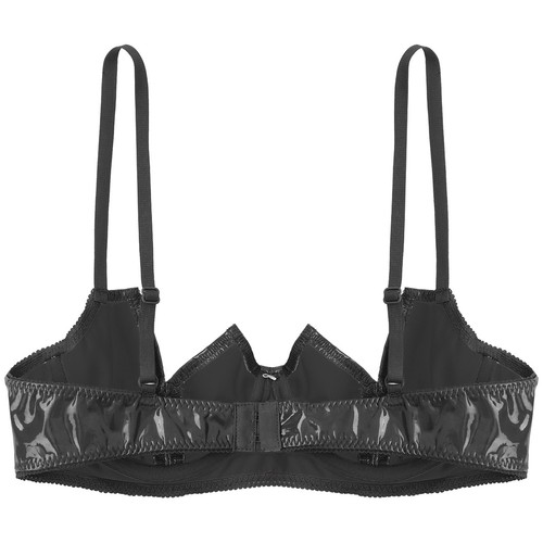 Women 1/4 Cups Adjustable Straps Underwired Bra Hollow Out Sexy Bralette Tops - Picture 54 of 84