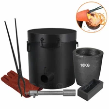 10KG Gas Melting Furnace Propane Forge Metal Copper Gold Aluminum Casting Tool