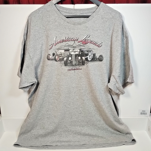 "American Legends - Built in the USA" Mens Grey T-Shirt No Size Label See Photos