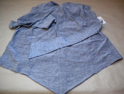 Chaleco Coldwater Creek Waterstone Gris Cinturón Corbata Frontal Mezcla Poliéster Talla S o M - Imagen 5 de 12