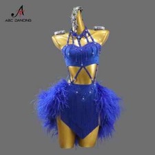 Dance Costume Girl Latin Clothes Competition Outfit Women Skirt Stage Dancewear