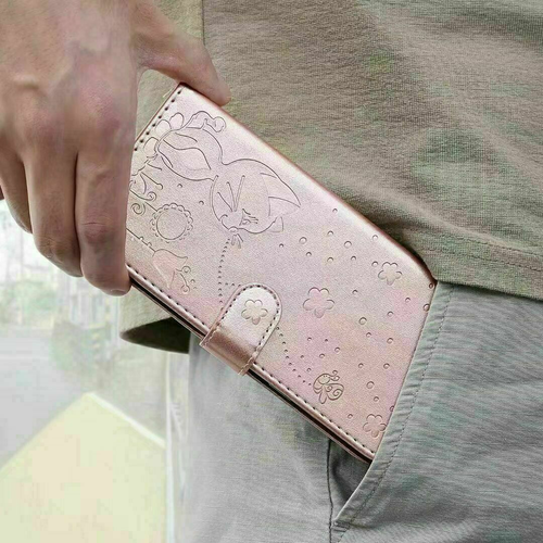 Leather Cat Bee Card Wallet Flip Phone Case For Samsung A51 A71 A50 A31 A11 A20E - Picture 37 of 37
