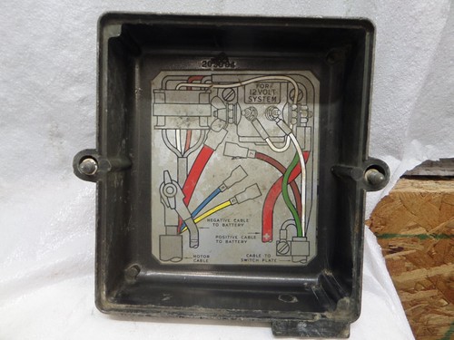 1960'S EVINRUDE ELECTRIC STARTER JUNCTION BOX COVER #2 203984 MOTOR OUTBOARD - Picture 5 of 6