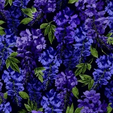Michael Miller - Wisteria Lane - Wisteria - Midnight, Fabric BTY
