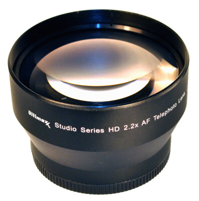 Ultimaxx 37mm 2.2x Professional HD Telephoto Lens – Anti-Reflection, For Camcorders & DSLRs (UM-TP2237)