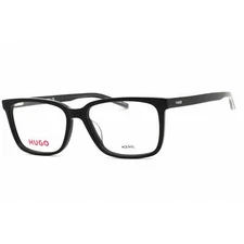Hugo Men's Eyeglasses Black Plastic Rectangular Full Rim Frame HG 1010 0807 00
