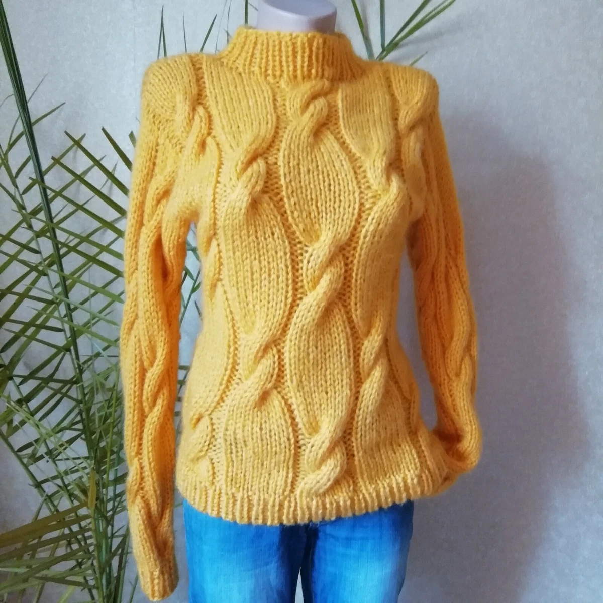 Chunky mustard shop sweater