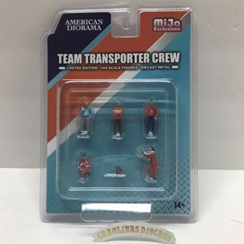 American Diorama MiJo exclusive 1:64 scale figures Team Transport crew diecast m