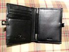 Franklin covey black leather bifold wallet 22858Pa new no tag .