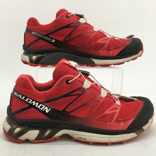 Salomon Xt Wings 3 Trail Running Sneakers Womens 7 Red Low Top Athletic  327840 | eBay