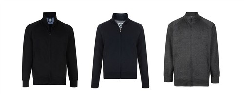 Kam Hombre de Algodón Polar Cremallera Sudadera Top en Talla 2XL 8XL, 3 Colores - Imagen 4 de 7