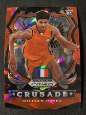 Killian Hayes 2020-21 Panini Prizm Draft Picks Crusade RED Cracked Ice PRIZM #92