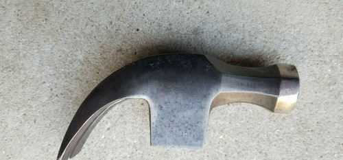 Vintage Unbranded Curved 1lb-0.7oz Claw Hammer Head 5" Long - Picture 3 of 8