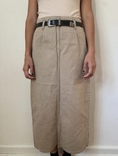 Vintage Denim Midi Skirt