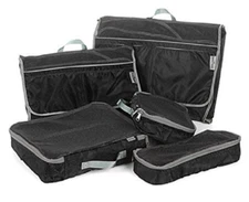 $49.99 TravelSmith Smart Pack Organizer 5-piece Kit, Black