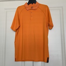 Slazenger Golf Polo Men's Medium Orange Short Sleeve