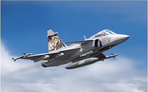 ,ITALERI, Avión caza JAS 39 Gripen para montar y pintar, 1/72, ITA1306