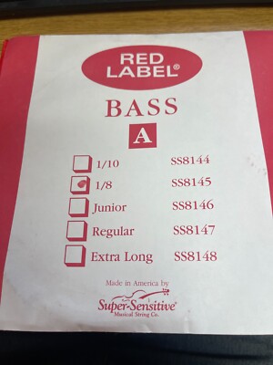 Super Sensitive Red Label Series BASS A 1/8 SS8145 8145 New in Package