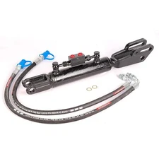 Hydraulic Side Link Cylinder with Fork with 2 hoses (Length Selectable)
