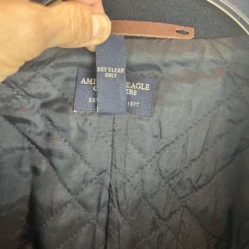 AE Pea Cappotto Donna XL Misto Lana Doppiopetto Classico Navy Scuro Caldo Leggi - Foto 9 di 9
