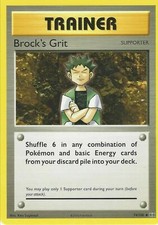 POKEMON CARD BROCK'S GRIT TRAINER 74/108 SUPPORTER POKEMON TCG CCG