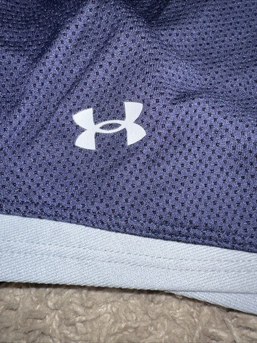 NEW Women's Under Armour UA Play Up 2.0 Shorts Navy Blue Size Large - Picture 3 of 6