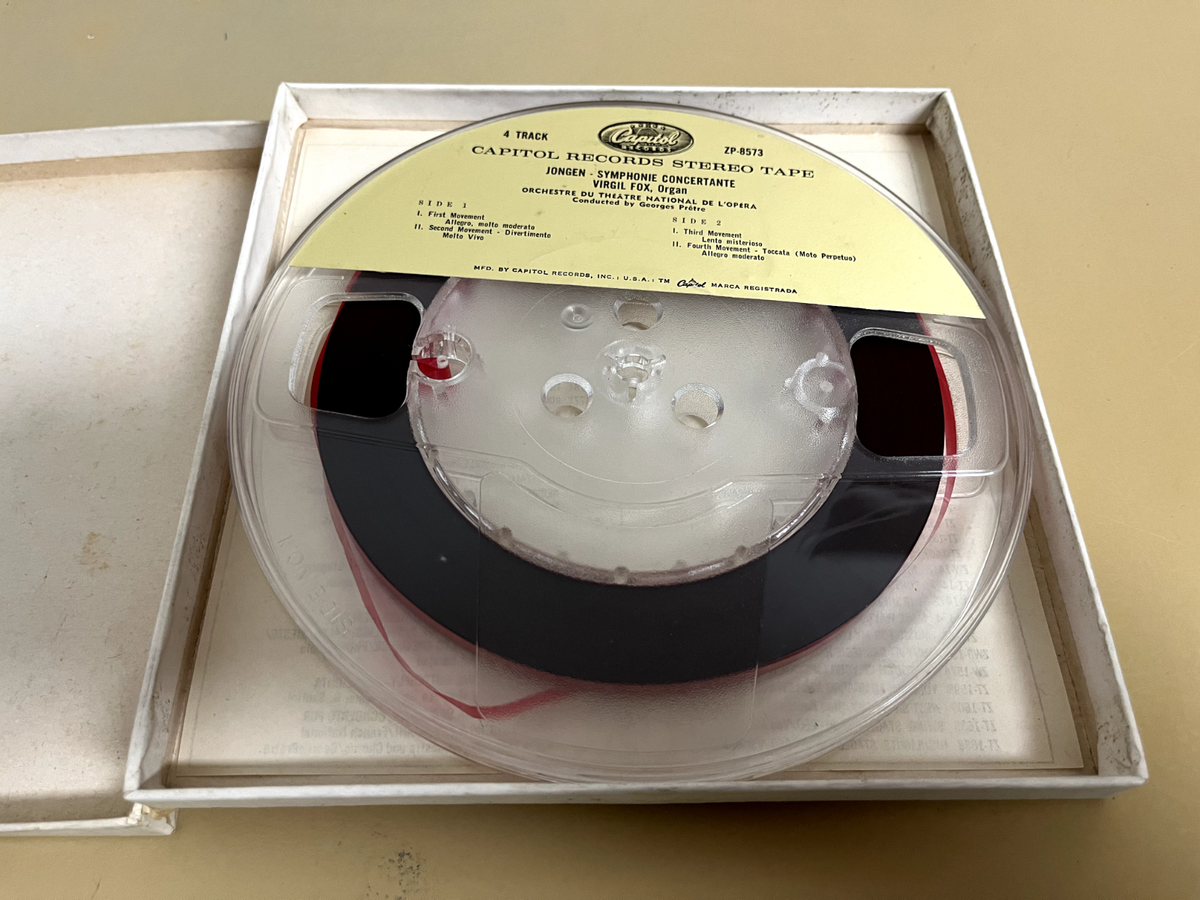 Joseph Jongen - Symphonie Concertante, Virgil Fox, Reel to Reel