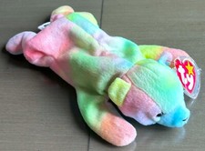 1999 4215 Chicago Cubs Sammy Sosa Bear Pastel Tie-Dye Plush Ty Beanie Baby MWMT