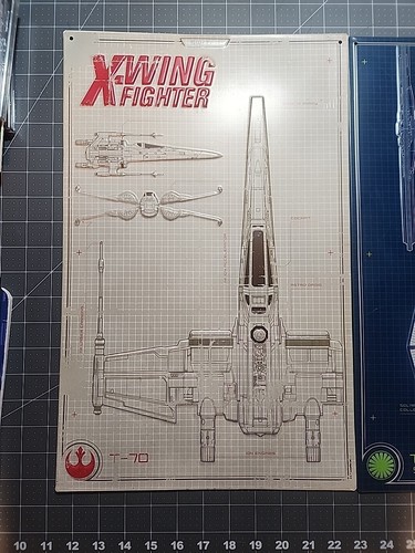 STAR WARS Embossed Metal Sign X-WING FIGHTER, TIE FIGHTER - Picture 3 of 9