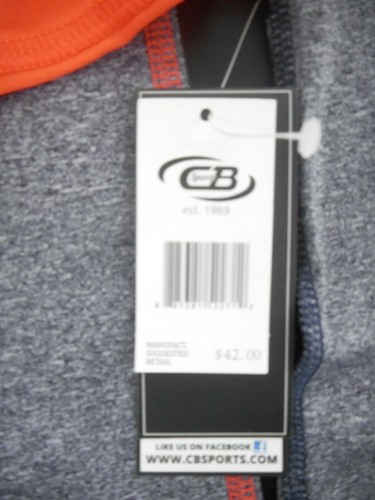 Boys CB Sports $42 Gray & Neon Orange Long Sleeve Hoodie Sizes 4, 5/6 & 7 - Imagen 4 de 4