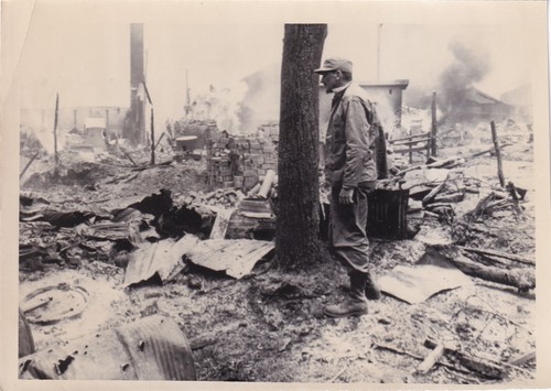Original Korean War Photo BATTLEFIELD RUINS of PUSAN PERIMETER 1950 Korea 9
